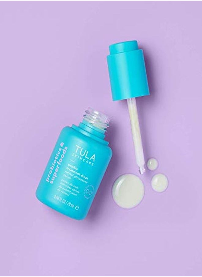 TULA Skin Care Wrinkle Treatment Drops | Skincarefirst Dry Oil Serum Minizimes The Look Of Wrinkle & Fine Lines | 098 Fl Oz  - Image 3