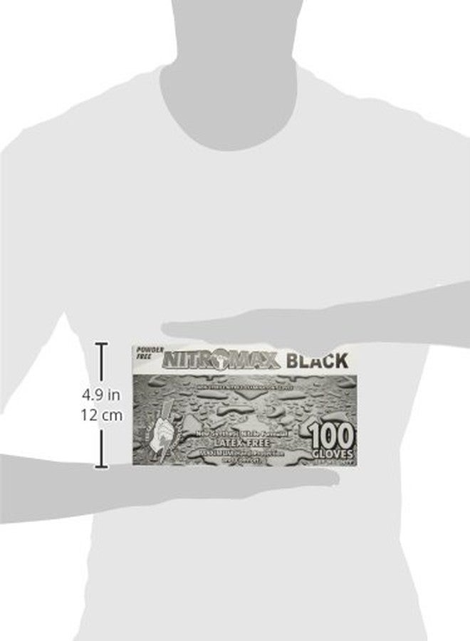 Emerald 1083-B Nitrile Exam Glove, 5ml, Black - Image 4