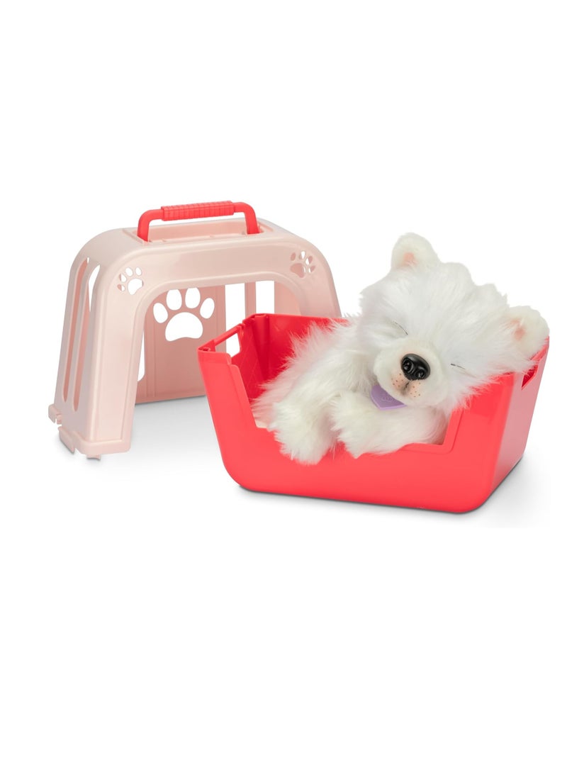 LITTLE LIVE PETS - My Really Real Puppy - Luna; Interactive Puppy; 60+ Sounds/Reactions; Realistic Look; 1 out of 72 Variants; Playset with Transport Box; Batteries Included; Ages 5+ - Image 1