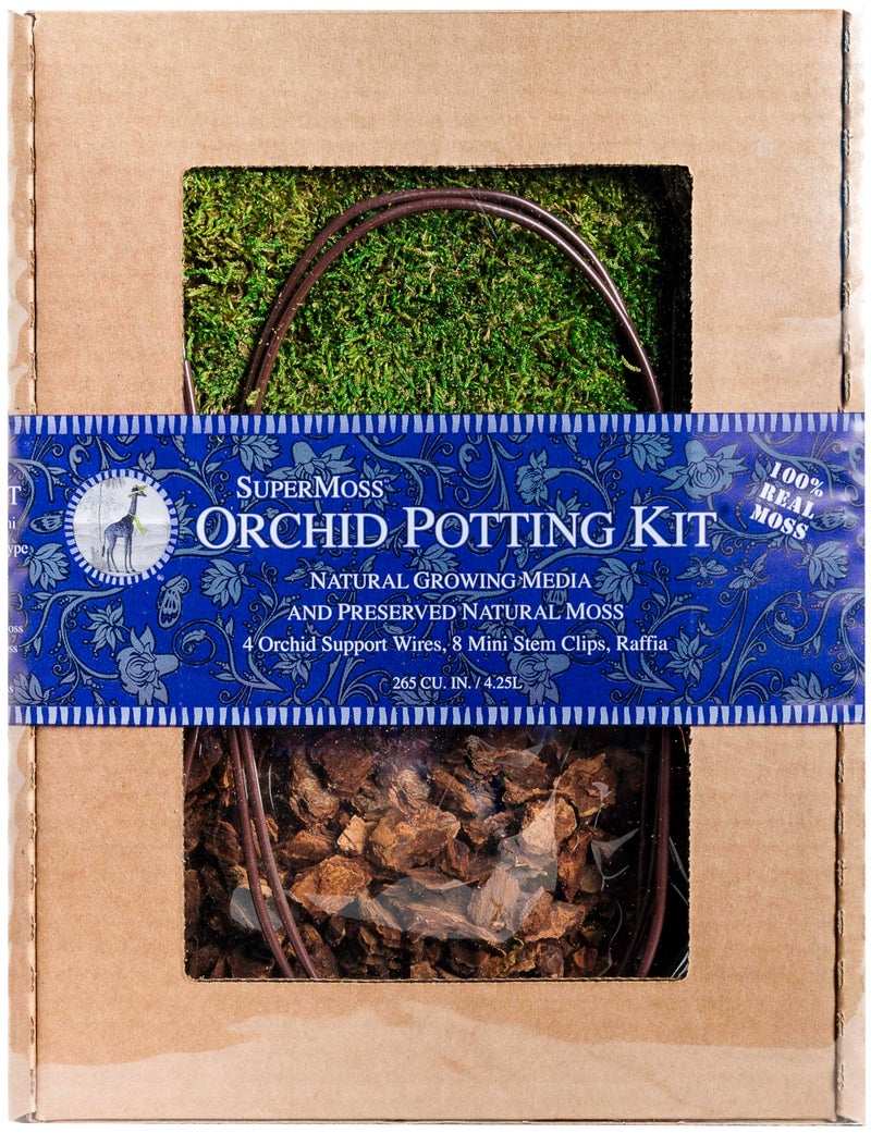 SuperMoss (90510) Orchid Potting Kit, 8oz, Fresh Green, 200 in3 Box (Appx. 8oz)