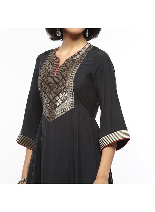 BIBA Women MODAL KURTA  WITH PANT AND DUPATTA S - Image 2