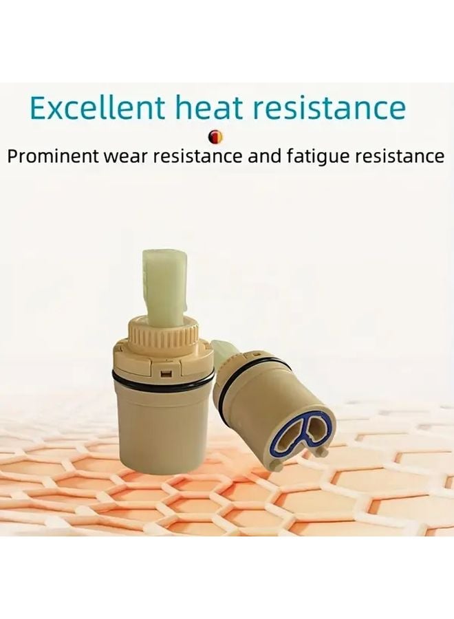 25 Valve Core 2pcs Ceramic Plastic Hot Cold Water Faucet Cartridge Leak Proof - Image 5