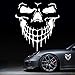 HungMieh Skull Stickers and Decals for Car Windows Doors and Trucks 3D Skull Decals and Signs for Car Styling Laser Reflective Silver 697 - Image 2