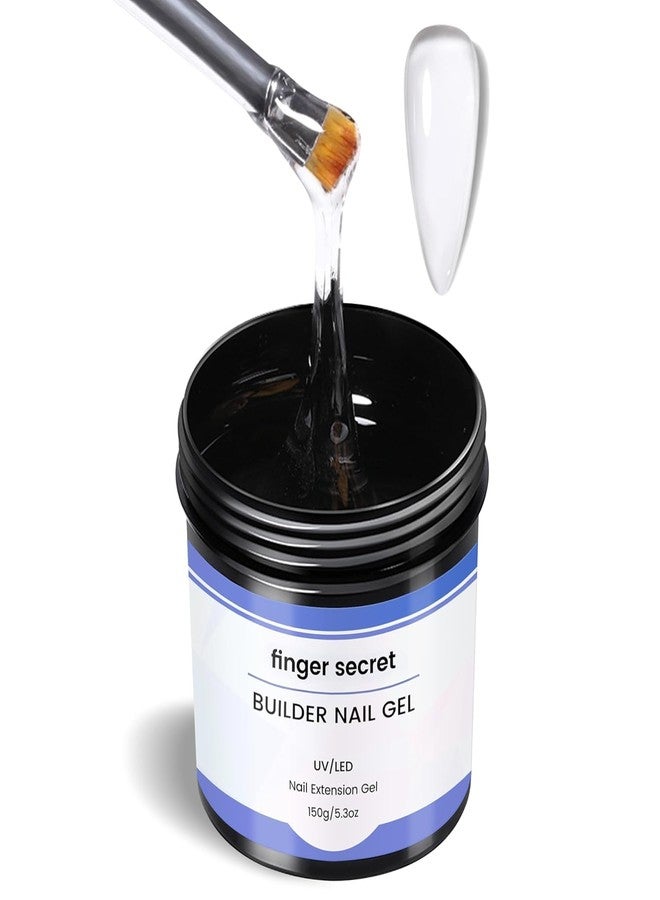 AOBOO Hard Gel Builder Gel for Nails Long-lasting Strong Clear 3D Sculpting for Nail Extension 5.3fl.oz (clear, 5.3fl.oz) - Image 1