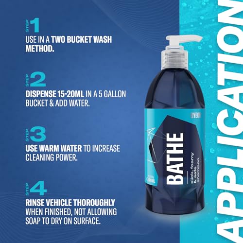 Gyeon Bathe Ceramic‑Coating Safe Car Wash Shampoo Highly Lubricated Foam Wash Soap for Paint Sealant and Coating Maintenance Professional Scratch Reduction Shine Enhancement - Image 4