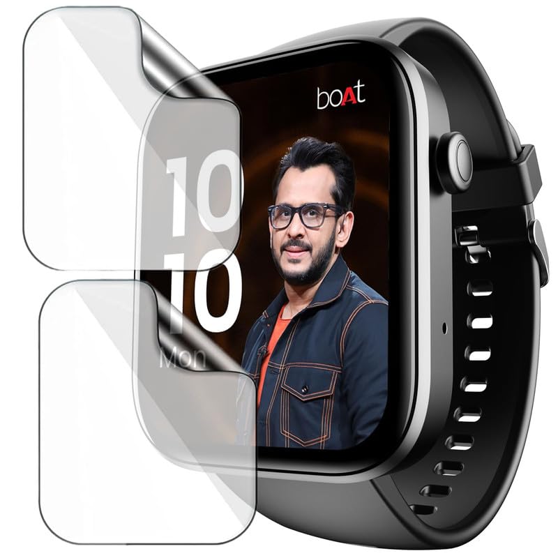 HELLOSCREEN 2-Pack| Screen Protector/Guard for boAt Wave Call 2 1.83” Smartwatch -Not A Tempered Glass - Image 1