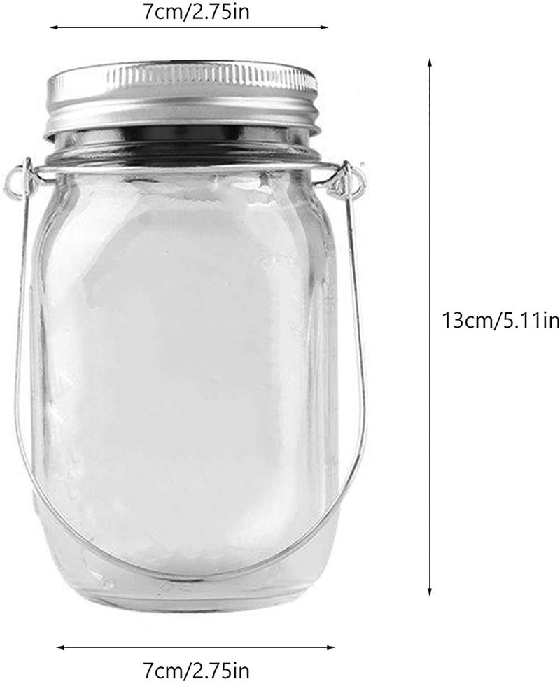 Yitee Solar Fairy Jar Lights,4 Pack 30 Led Mason Jar Decor Firefly Lights,for Outdoor Patio Garden Table Decorations Solar Lantern Mother's Day Gift(Mason Jars/Hangers Included) - Image 3