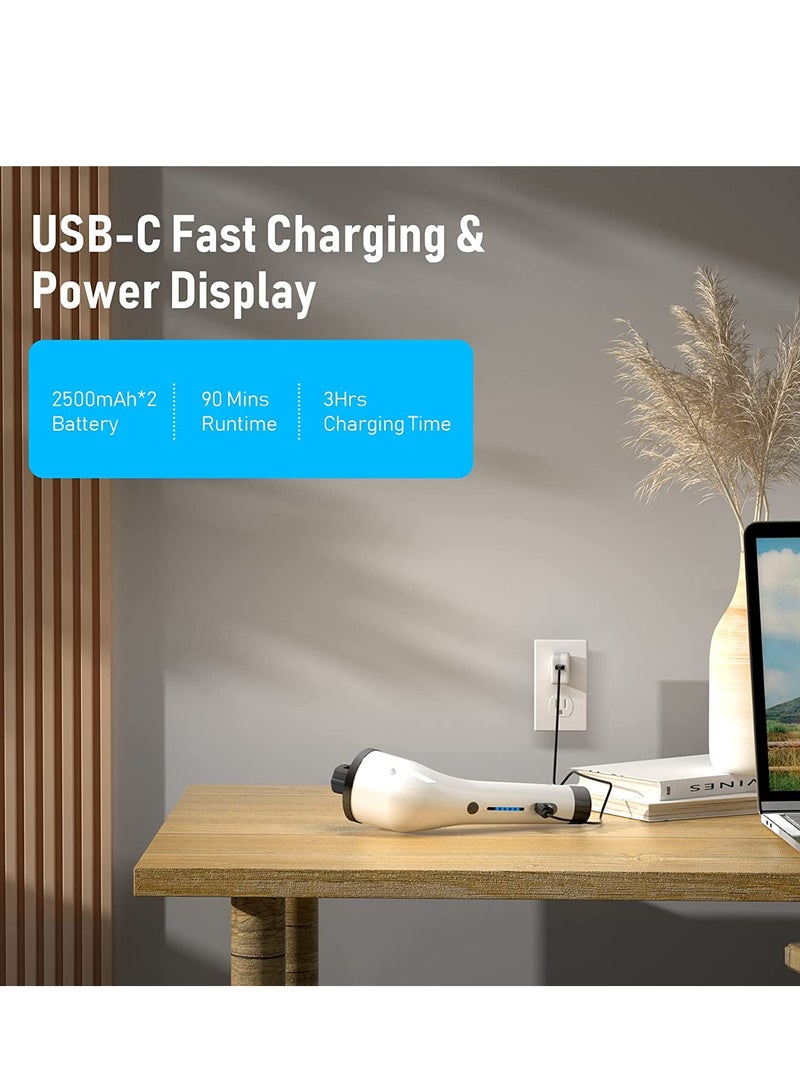 PYLCO SMART Electric Power Spin Scrubber  8 in 1PYLCO SMART Cordless Cleaning Brush with Replaceable Drill Brush Heads and Adjustable Extension Pole Arm, Power Shower Scrubber for Kitchen Bathroom Floor Tile Tub - Image 4