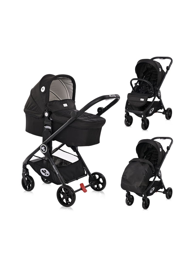 لوريلي عربة أطفال باتريزيا باللون الأسود - Image 1