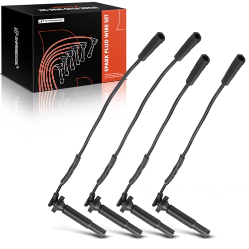 A-Premium Ignition Spark Plug Wires Set of 4 Compatible with Subaru Baja 2003-2006, Forester Impreza Legacy 1999-2004, Outback 2000-2004, 2.2L 2.5L - Image 1