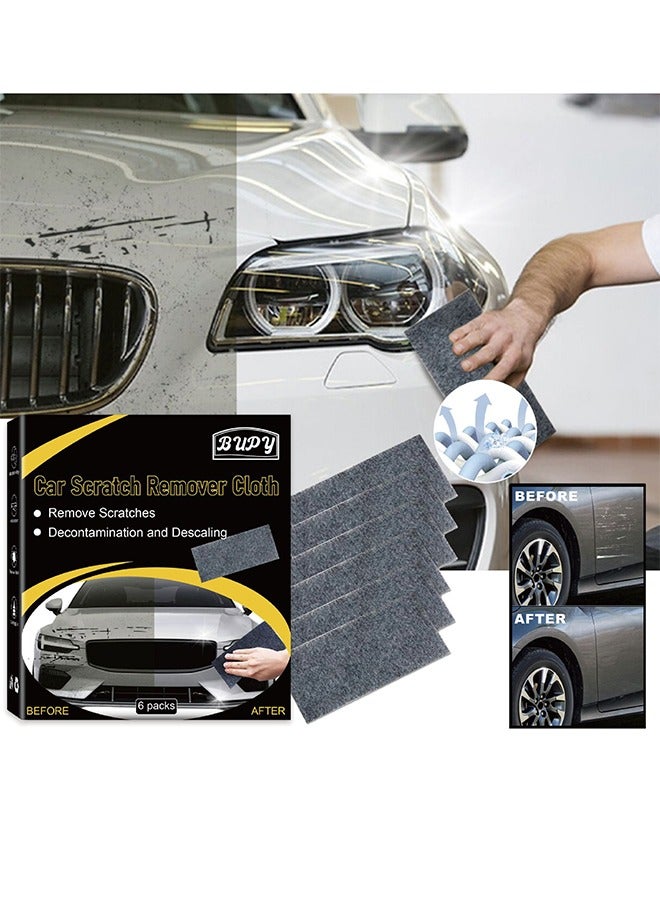 Nano Flash Cloth Car Scratch Removal 6Pcs 2024 Upgraded Car Scratch Repair Cloth Is Suitable For Car Surface Scratches, Namib Is Suitable For Small And Medium Size Scratches On The Car Surface