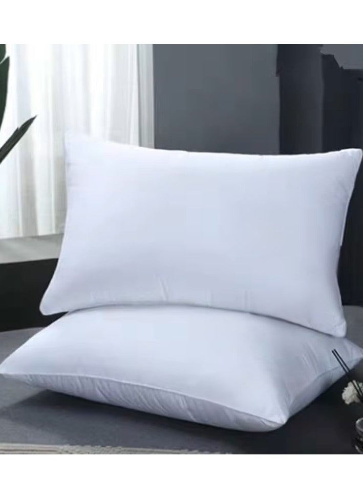 MAXQON Set of 2-Bed Pillow Single Piping Hotel Standard Extra Soft Microfiber Anti Allergic&Anti-bacterial,  Size(50x70CM)  - Image 3