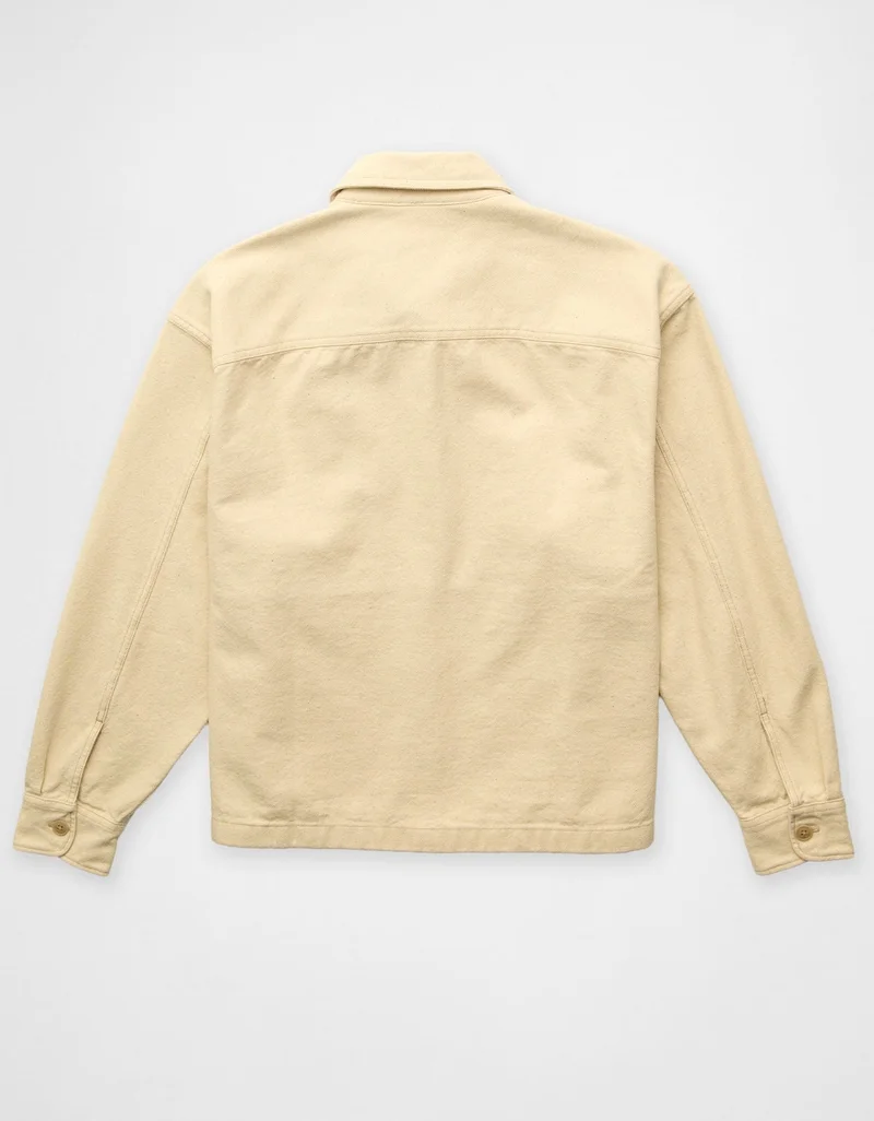 American Eagle  AE Boxy Canvas Overshirt for Men | Best Price UAE