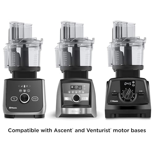 Vitamix 12-Cup Food Processor Attachment with SELF-DETECT™, Compatible with Ascent and Venturist Series, Black - Image 3