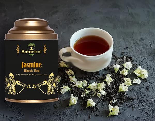 Botanical Sage- Jasmine Black Tea 100g | Darjeeling Black Tea With Jasmine Flower | Selelcted | Luxury Tea - Image 3