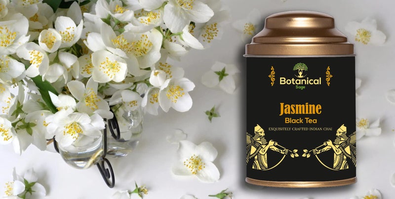 Botanical Sage- Jasmine Black Tea 100g | Darjeeling Black Tea With Jasmine Flower | Selelcted | Luxury Tea - Image 5