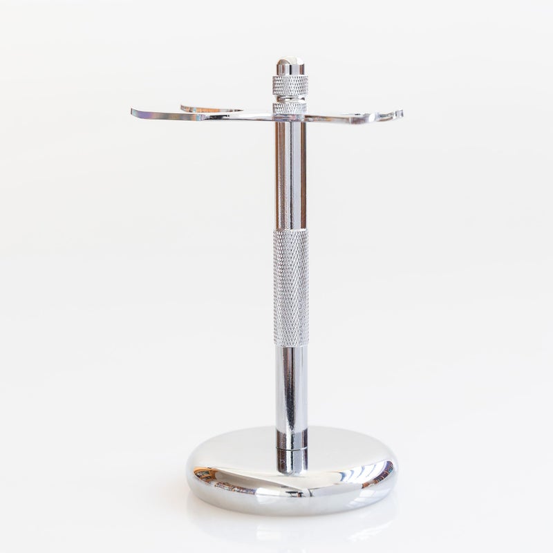 Bevel Safety Razor  Shaving Brush Display Stand with Non Slip Base Dual Shave Stand Designed to Prevent Water Damage Improve Hygiene and Protect Shaving Kit