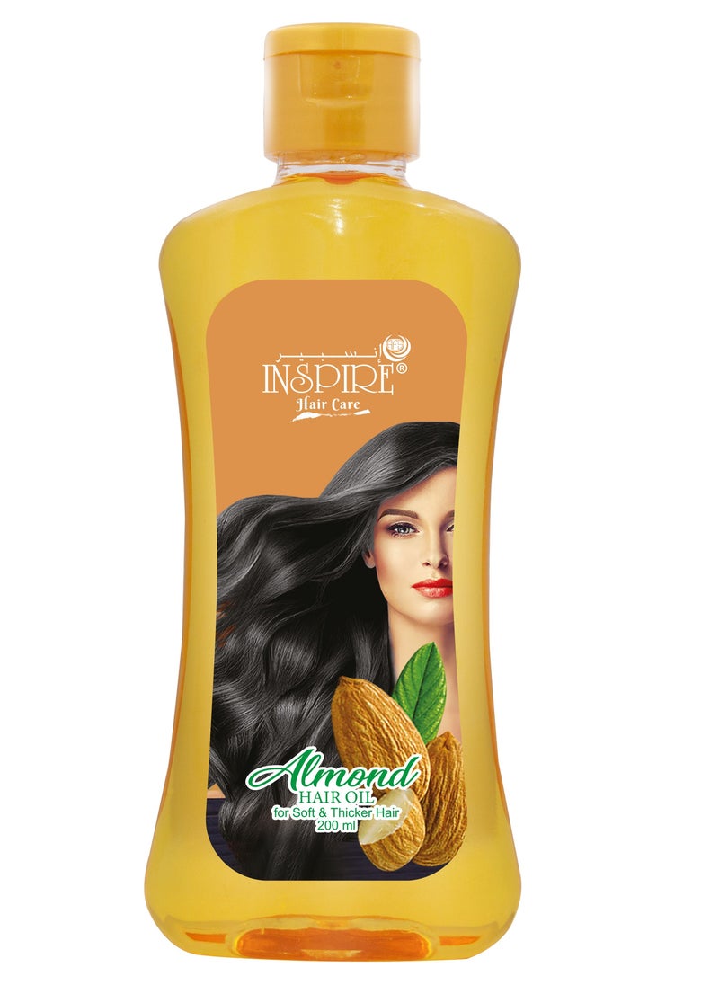 Inspire زيت اللوز للشعر 200 مل  - Image 1
