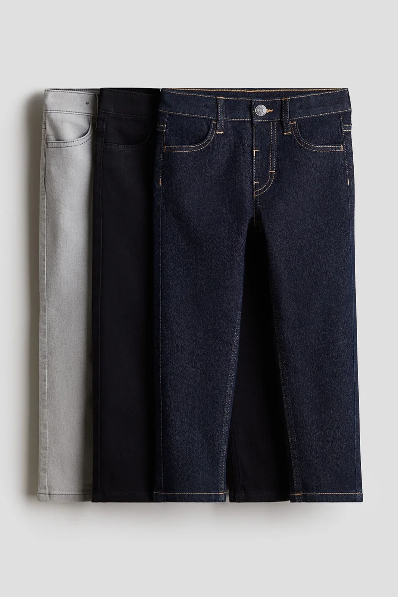 اتش اند ام 3-Pack Comfort Stretch Slim Fit Jeans