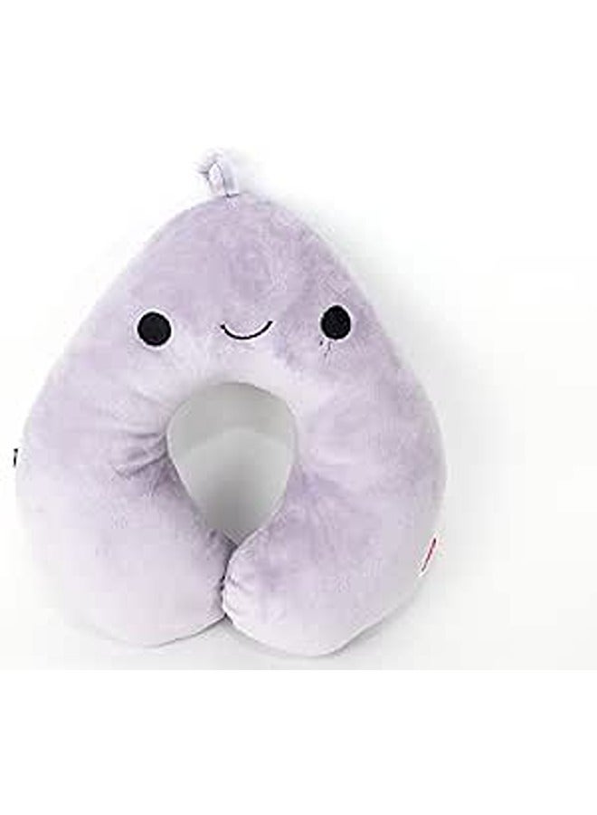 Comfy Pears Neck Support Soft Fiber Travel Neck Pillow U-Shape For Car, Travel, Office,Airplane and Gifts - Purple