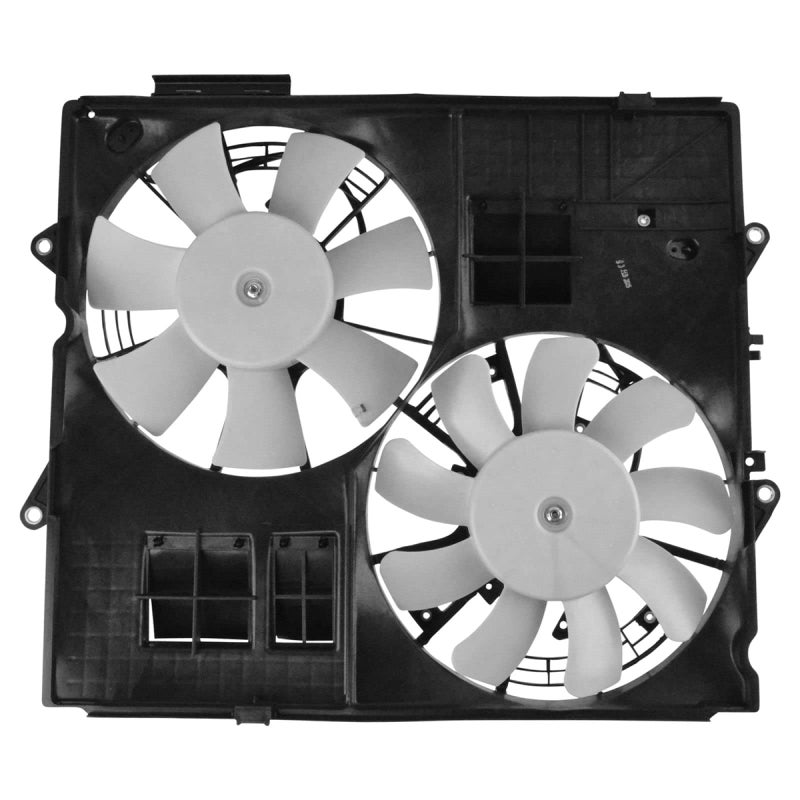 TRQ Radiator Dual Cooling Fan Assembly Compatible with 20102014 Cadillac CTS GM3115262