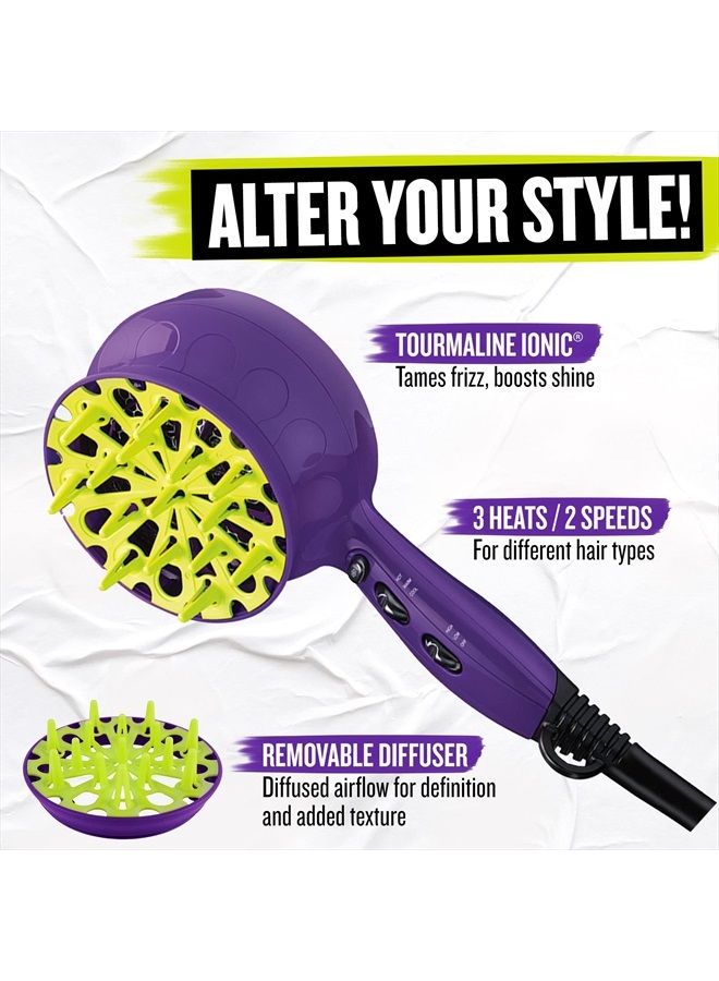 BED HEAD Curls-in-Check 1875W Hair Diffuser Dryer | Great for Curly Hair - Image 5