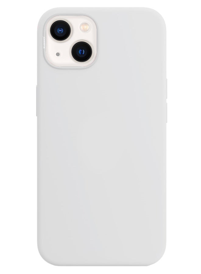 MARGOUN Protective Soft Silicone Case Cover for iPhone 13 White White - Image 2