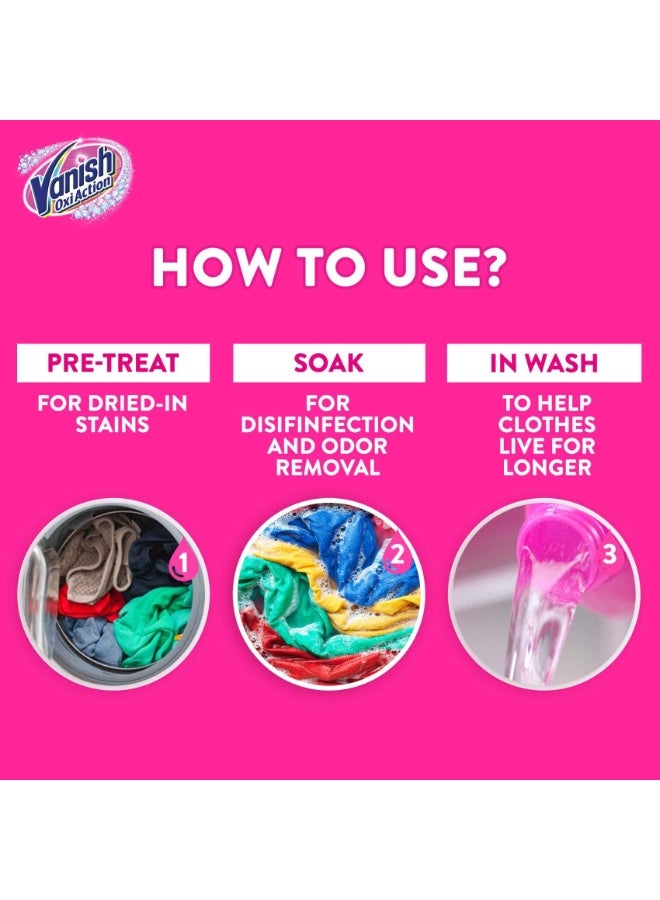 Vanish Laundry Stain Remover Pink Liquid 3L+ 1L 4Liters - Image 4
