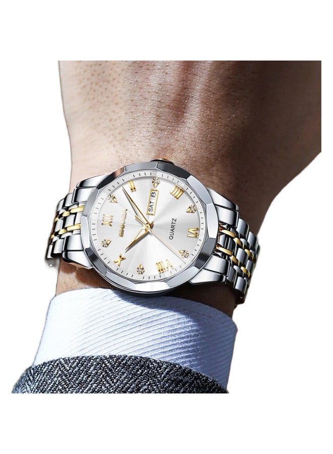 BINKADA Men'S Fully Automatic Mechanical-Style Quartz Watch, Swiss Craftsmanship Brand, Top Ten Father'S Day And Birthday Gift - Image 2