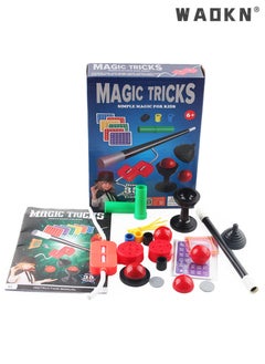 Jumbo Box of Magic Tricks for Kids & Adults, Magic Box Gift for Kids ,Magic Set Magician Game Indoor Game,Magic Set for Children Including Mystical Cards Wand and More,Best Gift for Beginners