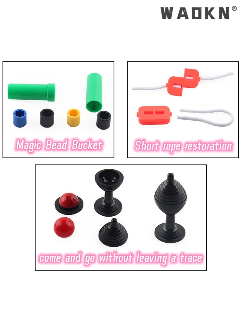 WAOKN - Jumbo Box of Magic Tricks for Kids & Adults, Magic Box Gift for Kids ,Magic Set Magician Game Indoor Game,Magic Set for Children Including Mystical Cards Wand and More,Best Gift for Beginners - Image 1