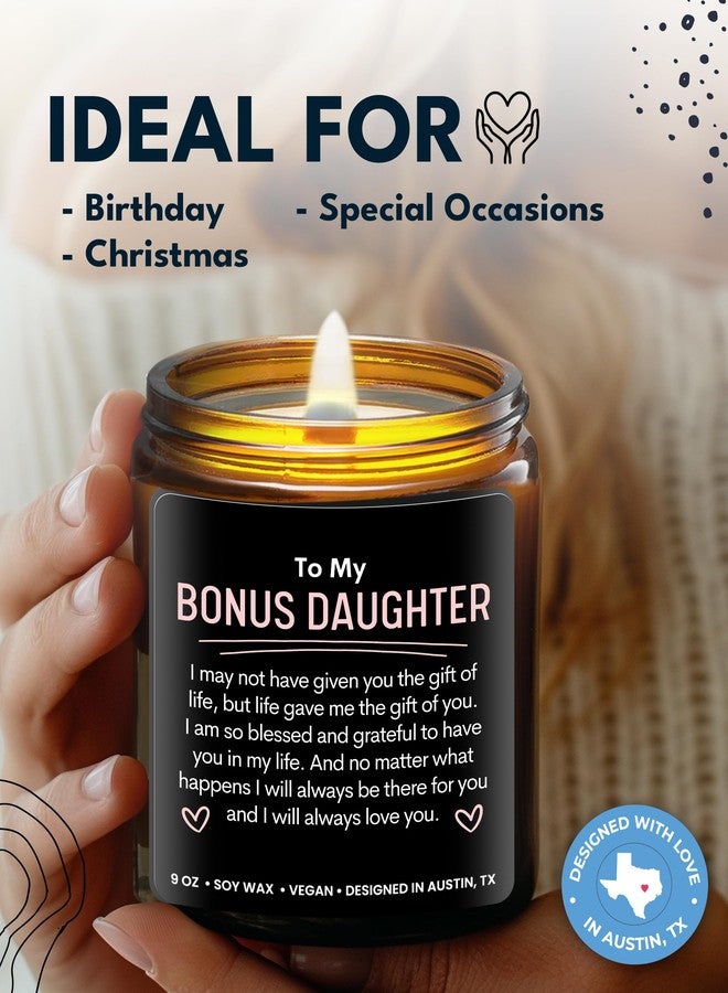 Rosa Vila Bonus Daughter Candle, Unique Bonus Daughter Gifts for Women, Stepdaughter Gifts from Stepmom, Birthday Gift for Daughter in Law from Mother in Law, Ideal Present for Christmas, Gift-Ready - Image 3
