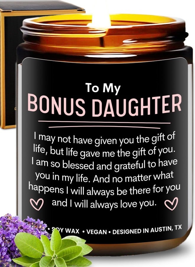 Rosa Vila Bonus Daughter Candle, Unique Bonus Daughter Gifts for Women, Stepdaughter Gifts from Stepmom, Birthday Gift for Daughter in Law from Mother in Law, Ideal Present for Christmas, Gift-Ready - Image 1