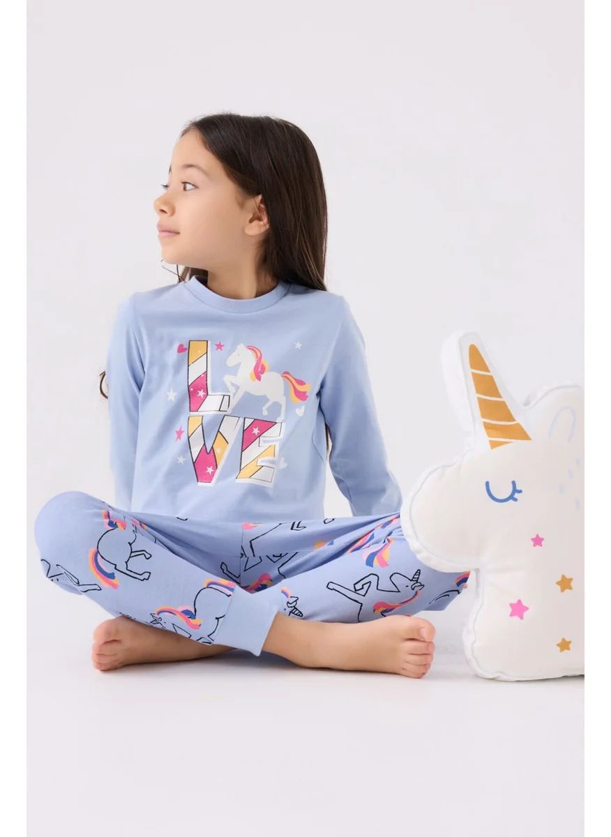 RolyPoly Girls Long Sleeve Pajama Set RP3476 Blue