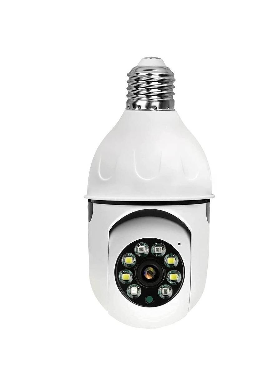 gennext Gennext Wireless Bulb Camera Security Camera Panorama Full 1080p Home Camera With Night Vision Home Baby Monitor HD1080p