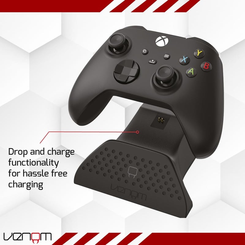 Venom Charging Dock with Rechargeable Battery Pack - Black (Xbox Series X/S) - Image 4