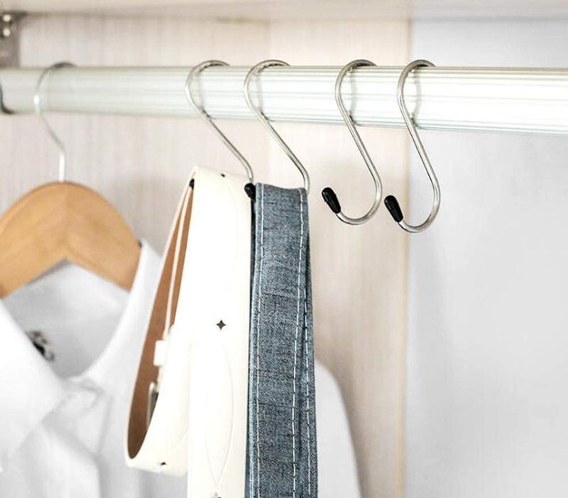 NAIDEV 24 Pack S Shape Hooks Stainless Steel for Hanging ClothesUtility Hooks Heavy Duty for Hanging Pots and Panss Hook Hanging for KitchenWardrobeShopBathroomGardenOffice Pack of 24 - Image 5