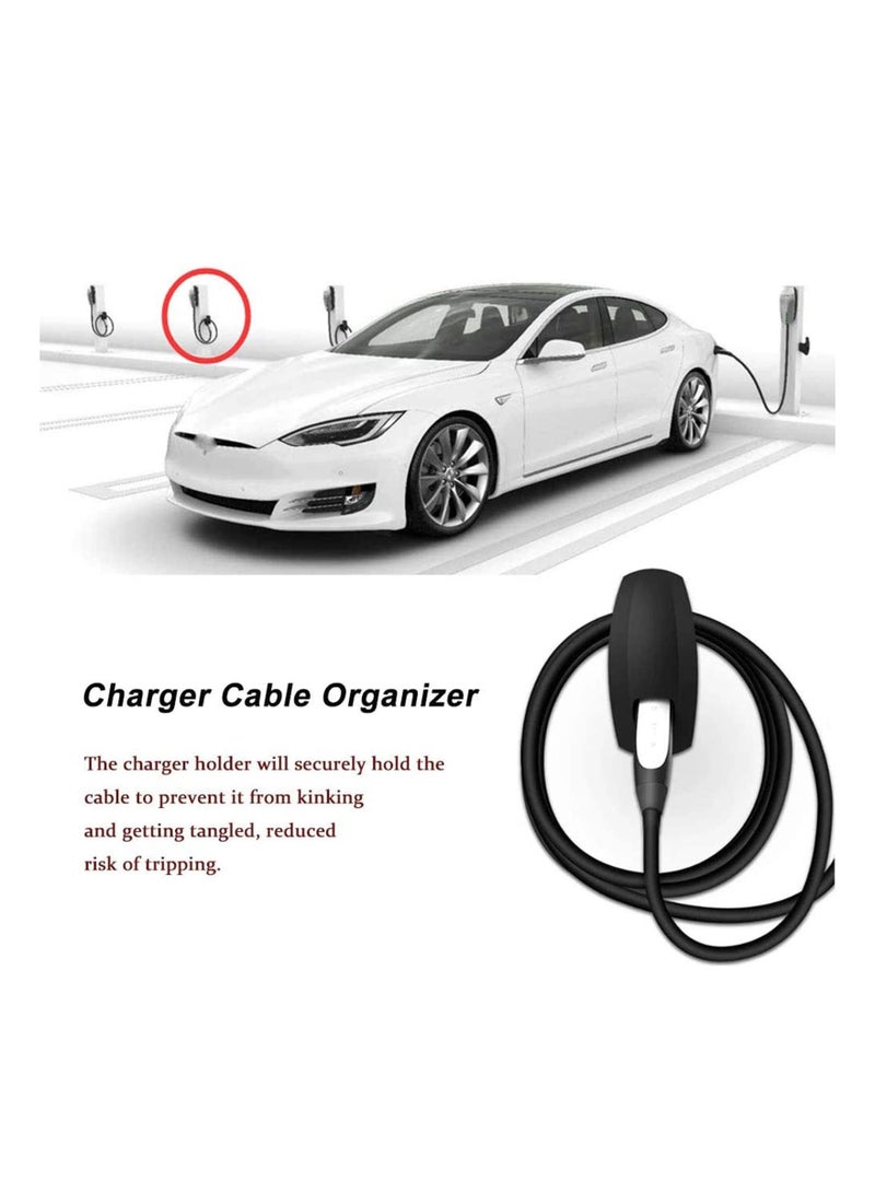 Captaintech Charger Cable Organizer for Tesla Motor Charging Cable Holder, Tesla Charger Organizer Tesla Motors Accessory EV Charging Holder Tesla Cable Storage Compatible with Tesla Model 3/S/Y/X - Image 4
