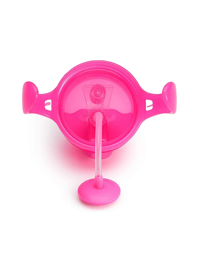 Munchkin Click Lock Tip and Sip Weighted Flexi Straw Trainer Cup (7 Oz/207 Ml Pink)