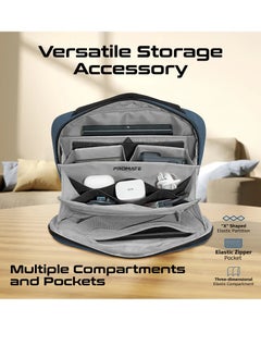 PROMATE Promate Versatile Handbag, Ripstop Nylon Fabric, Includes Leather Magnetic Case and Serpentine Pocket  - Image 3