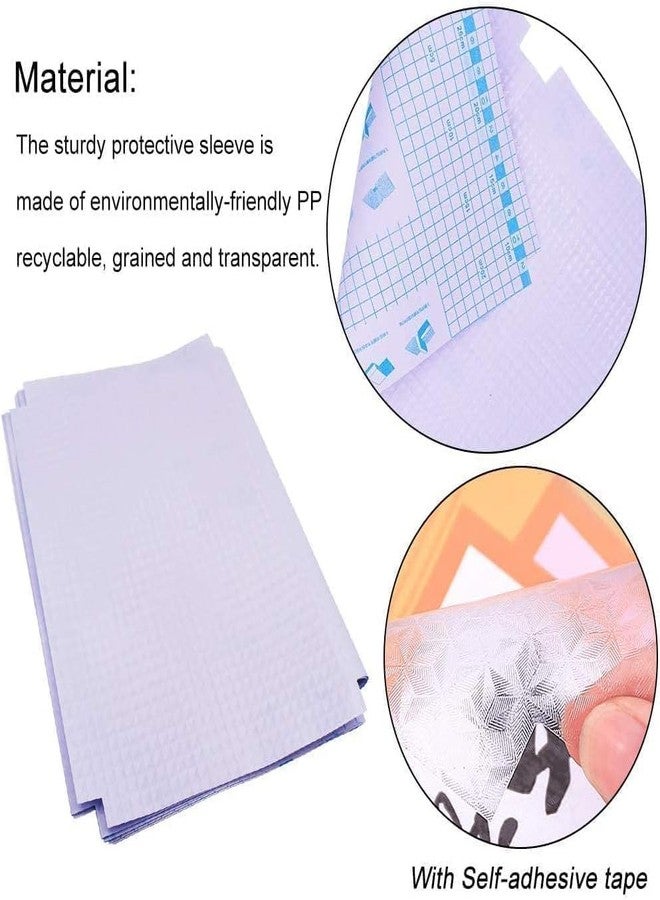 UB Unity Brand Unity Brand Transparent Paper Sticker Book Cover Film Book Binding Cover [30 Pcs- 3 Different Sizes -10 Each] Waterproof Self-Adhesive Book Cover for Office School Textbook Protective Case - Image 4