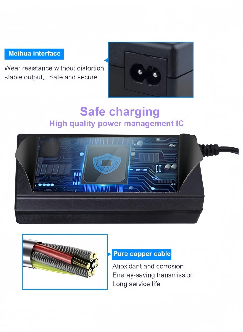 أنغولا باندا شاحن سكوتر كهربائي 42 فولت 2 أمبير ل Xiaomi M365 ، Pro ، Pro 2 ، Mi 3 ، 1s ، Segway Ninebot Scooter G30 ES1 ES2 ES3 ES4 E22E E25E E45E ، شاحن بطارية 36 فولت ل Avo ، الطيور ، الجير ، الدوران ، التخطي - Image 4