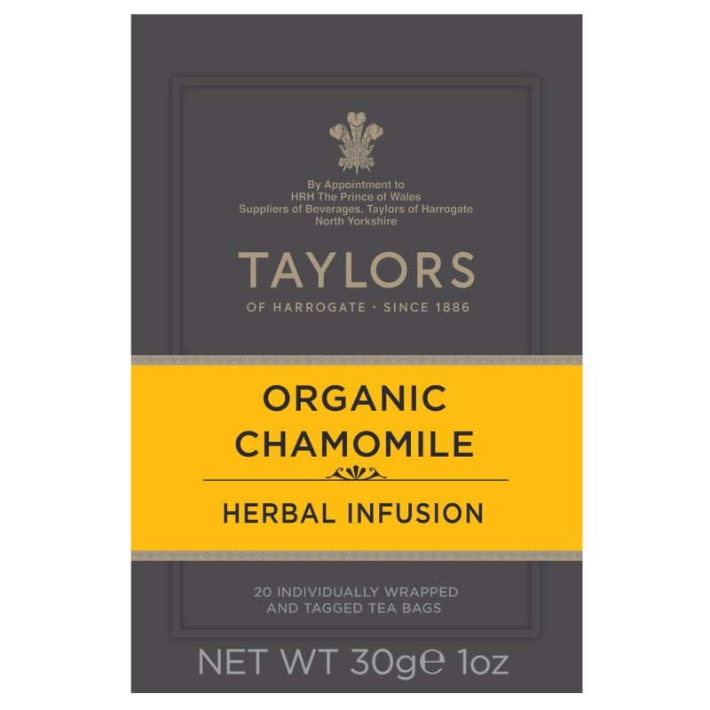 Taylors of Harrogate Organic Chamomile Herbal Tea, 20 Teabags - Image 2