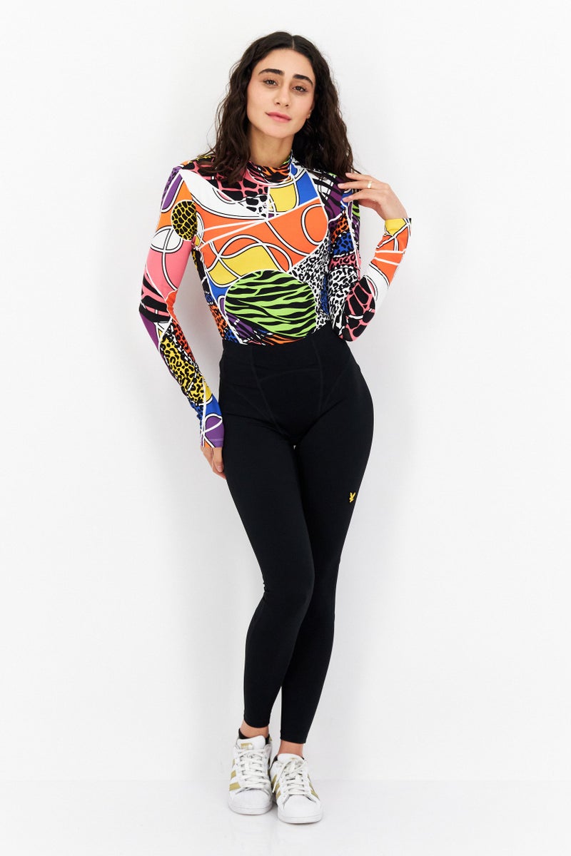 adidas Originals Women Sportswear Fit Long Sleeve Outdoor Bodysuits, Multicolor - Image 2