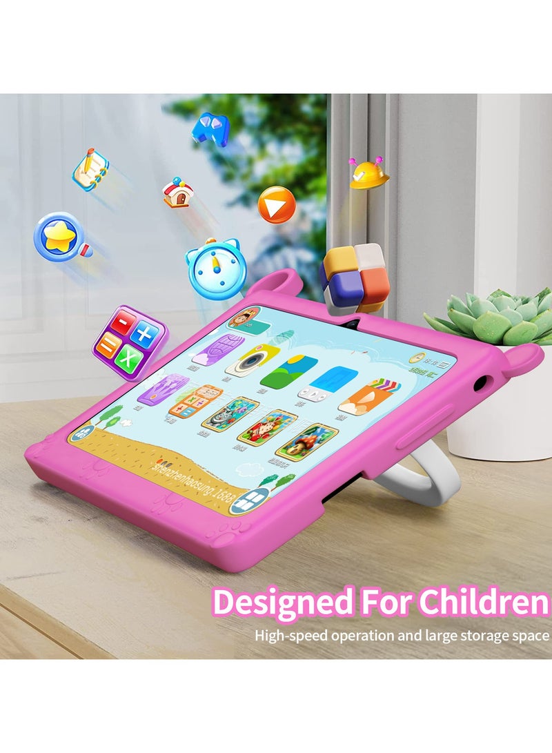 Best K7 Kids Tablet 7-Inch Display, 32GB, 2GB RAM, Wi-Fi, Pink - Image 2