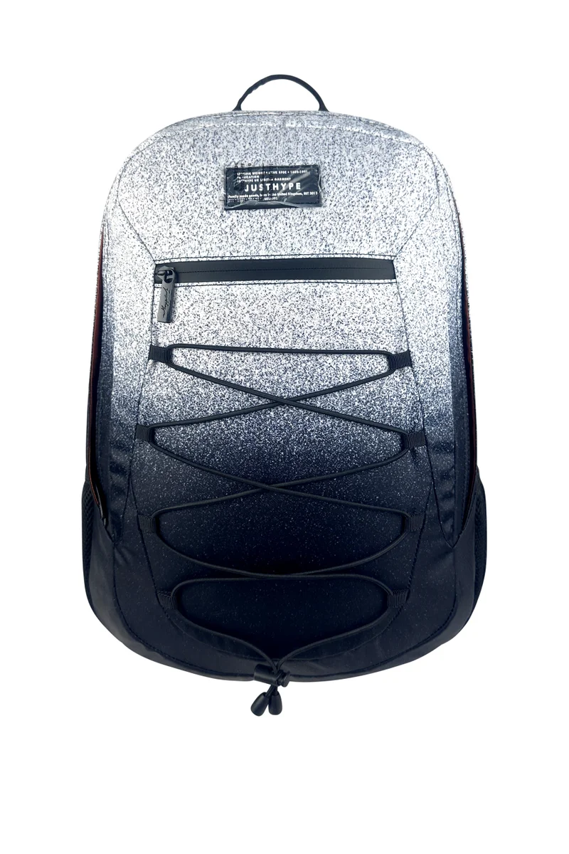 Just Hype HYPE Backpack Pro Maxi Black & White Speckle Fade