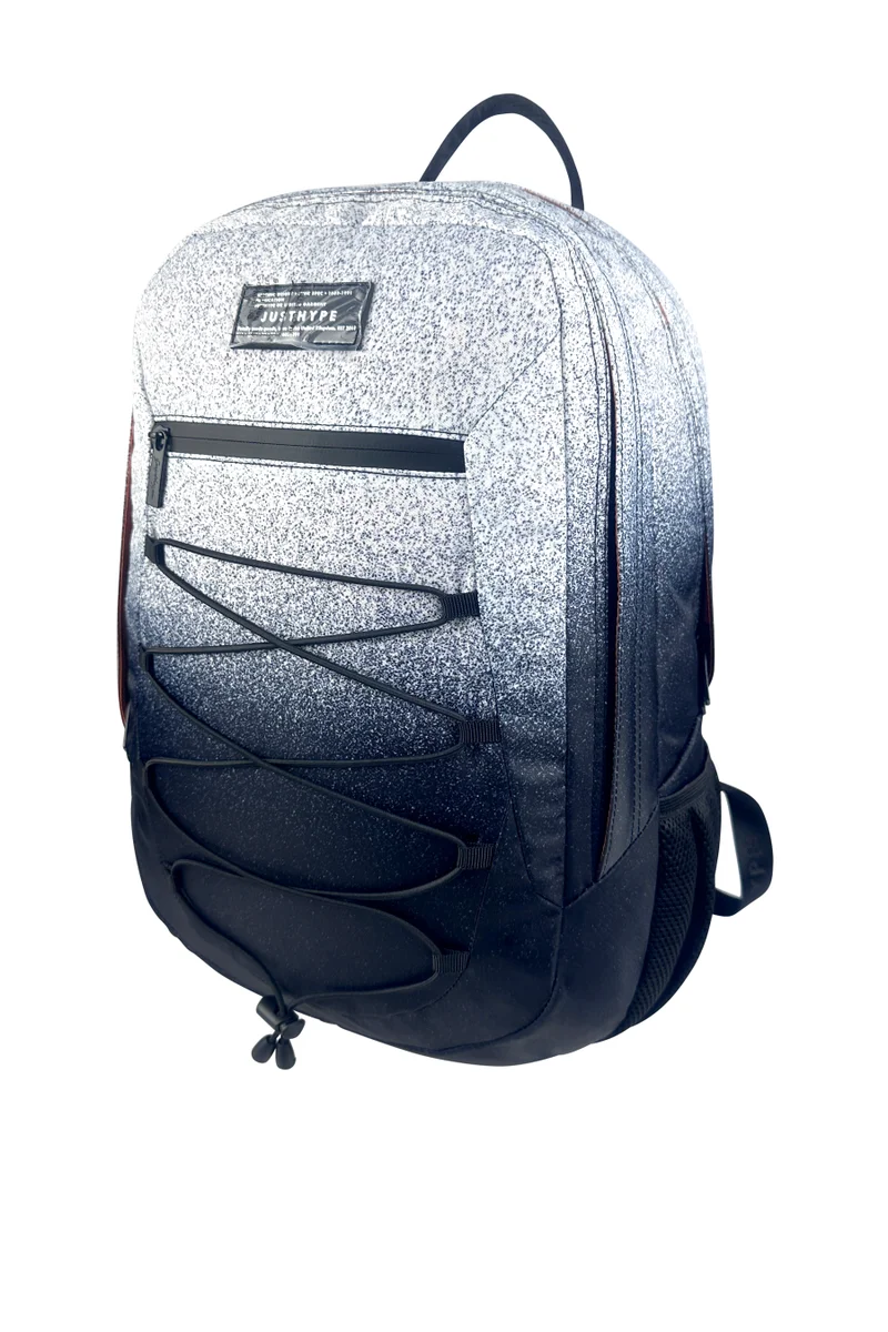 Just Hype HYPE Backpack Pro Maxi Black & White Speckle Fade