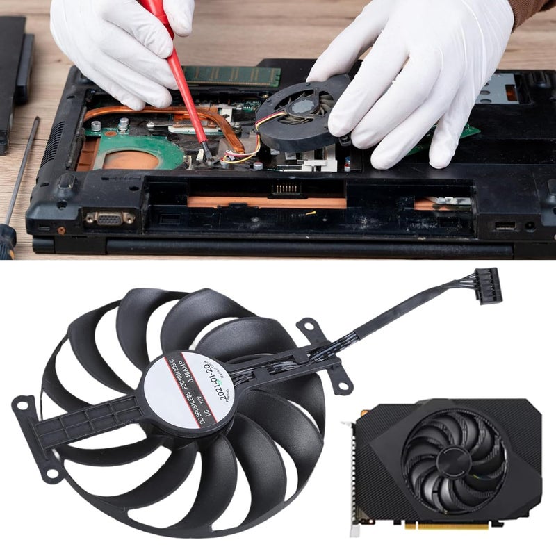 مروحة تبريد لبطاقة الرسوميات 95 مم 4 دبوس لـ GTX1650 1630 GDDR6 4GB FDC10U12D9-C مبردات بطاقة الرسوميات مشعات ألعاب تبريد وحدة معالجة الرسوميات - Image 2