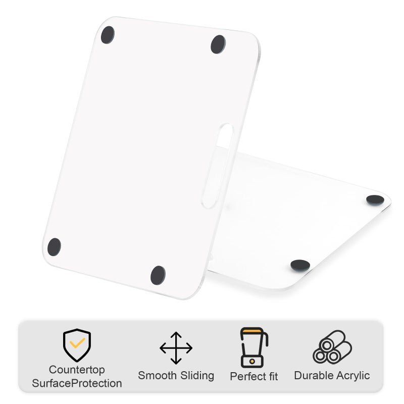 brikinte Appliance Slider Compatible with Ninja Espresso Machine, Transparent Acrylic Sliding Tray for Ninja ES601 ES701 - Image 4