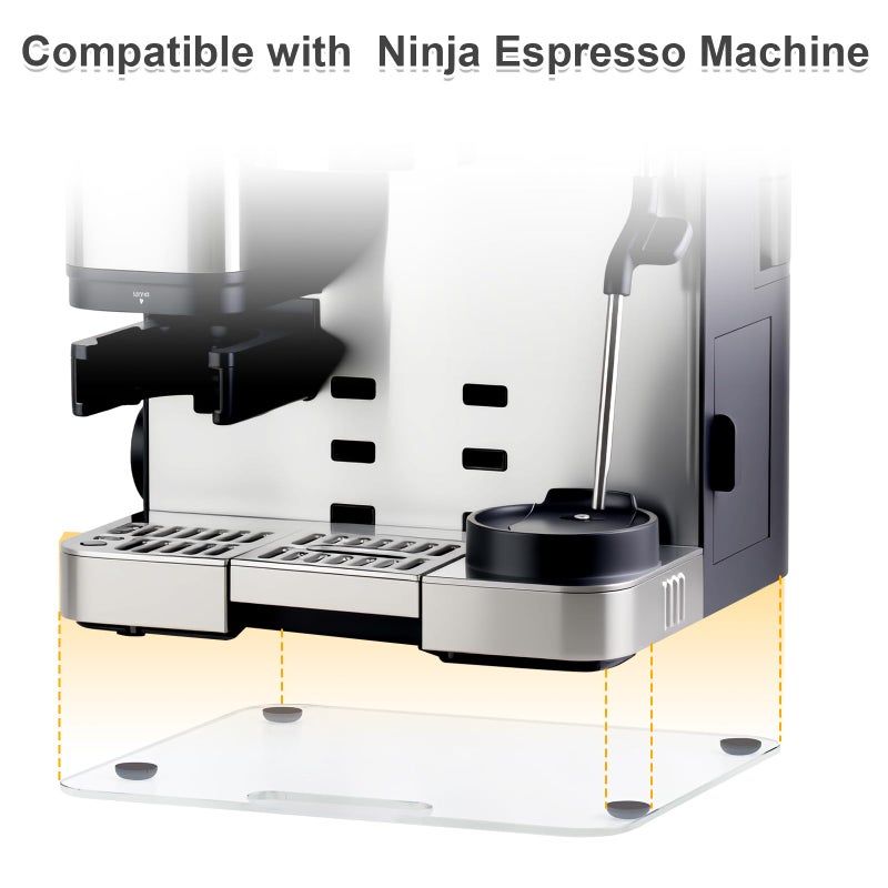 brikinte Appliance Slider Compatible with Ninja Espresso Machine, Transparent Acrylic Sliding Tray for Ninja ES601 ES701 - Image 5